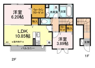 北葛西ハイツⅡの物件間取画像